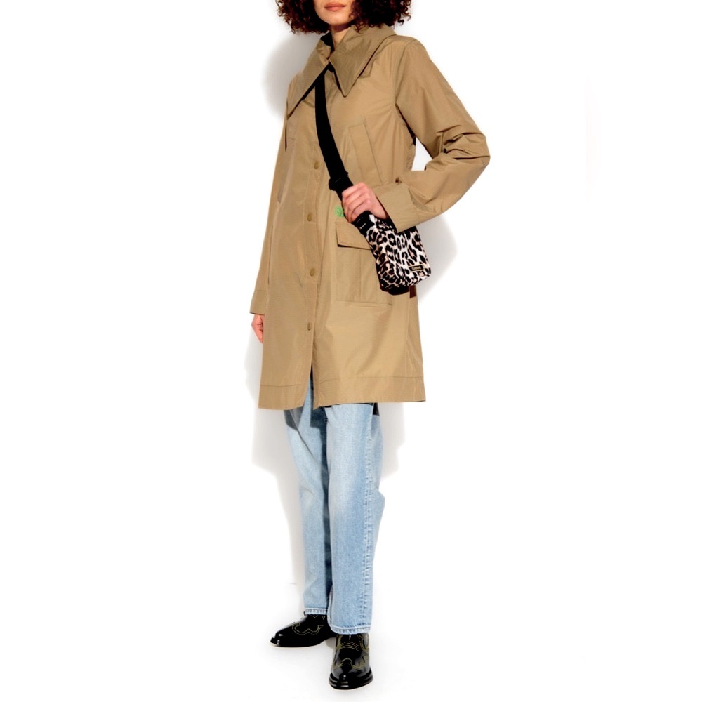 GANNI-Beige Light Jacket-NWOT-XS